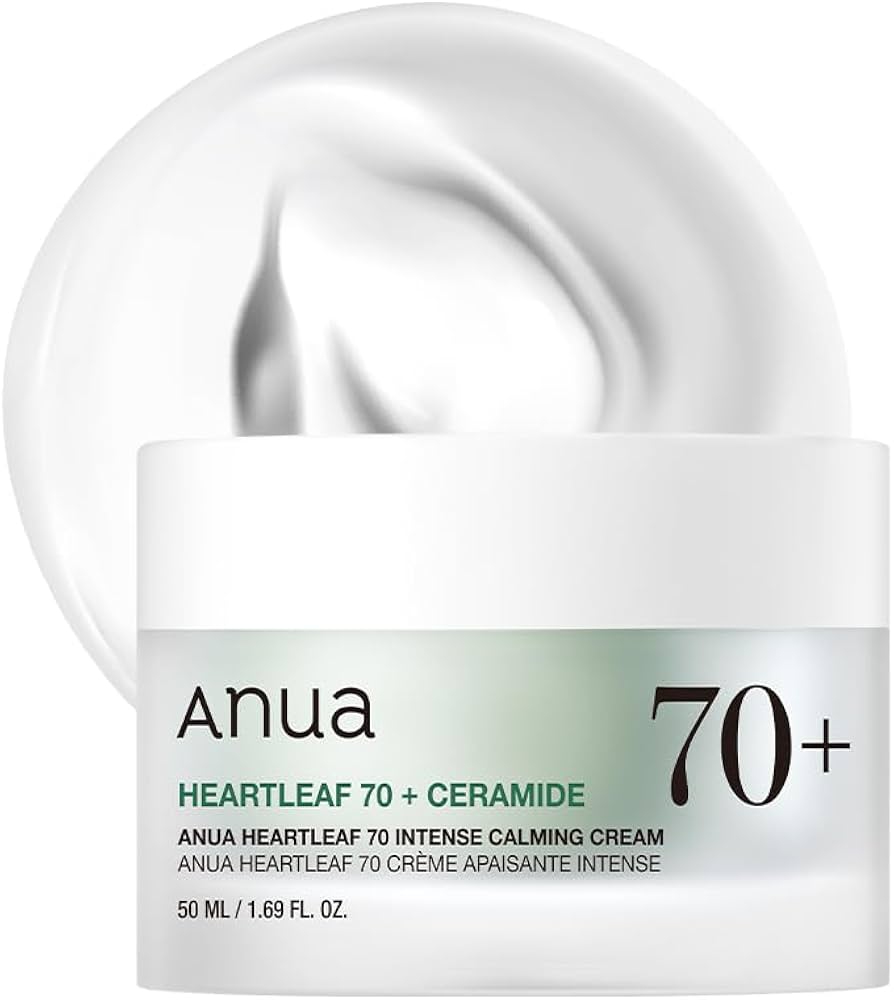 Anua 70% Extract Heartleaf intense Calming Cream.