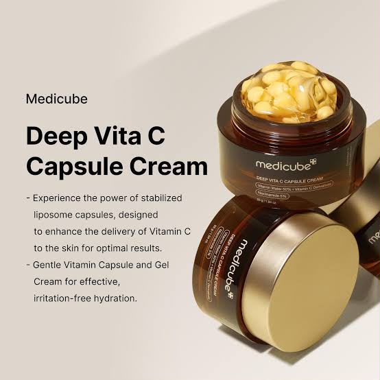 Medicube Deep Vita C Capsule Cream 55g | Vitamin C + 5% Niacinamide