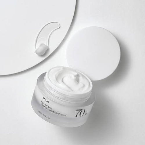 Anua 70% Extract Heartleaf intense Calming Cream.